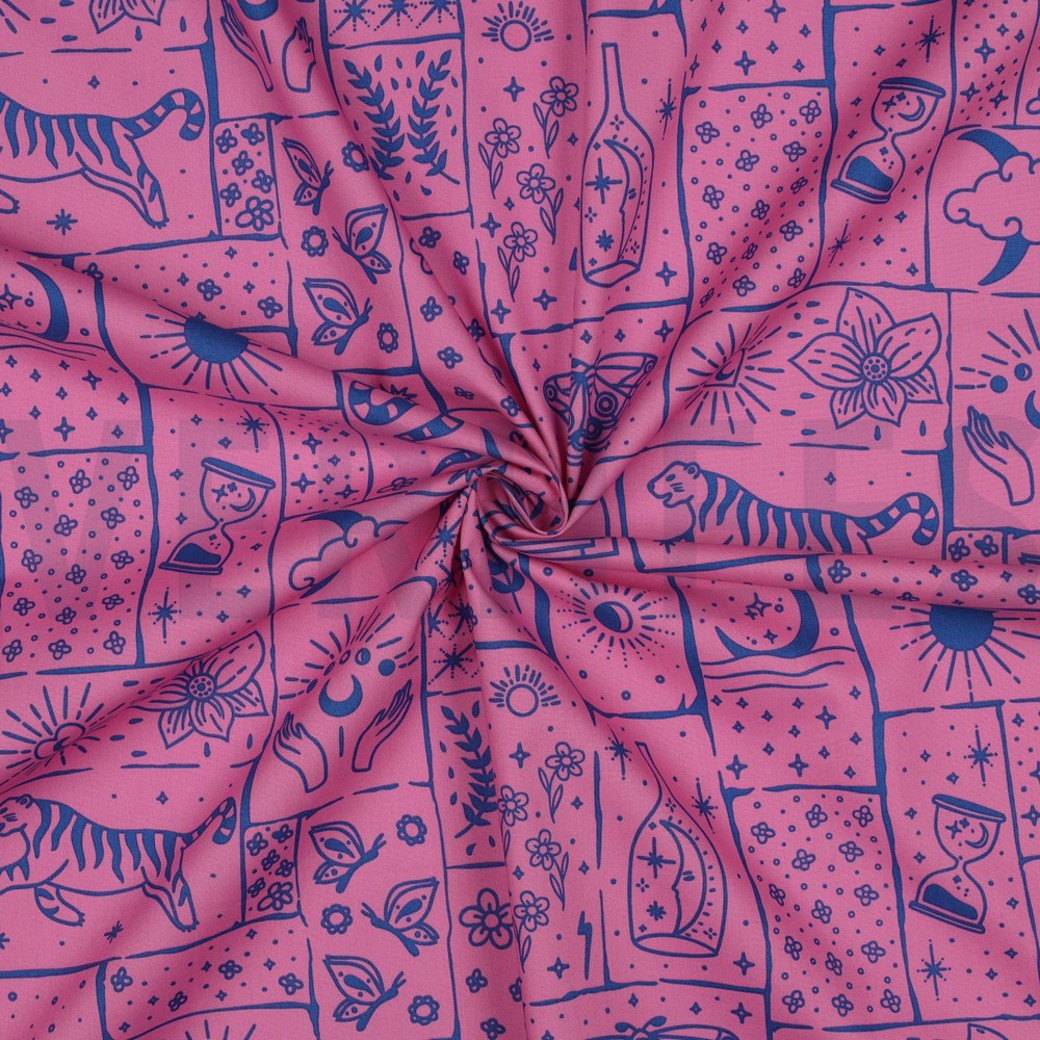 FINE POPLIN BOHO FUCHSIA #3