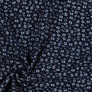 BAMBOO COTTON JERSEY FLOWERS NAVY (thumbnail) #3