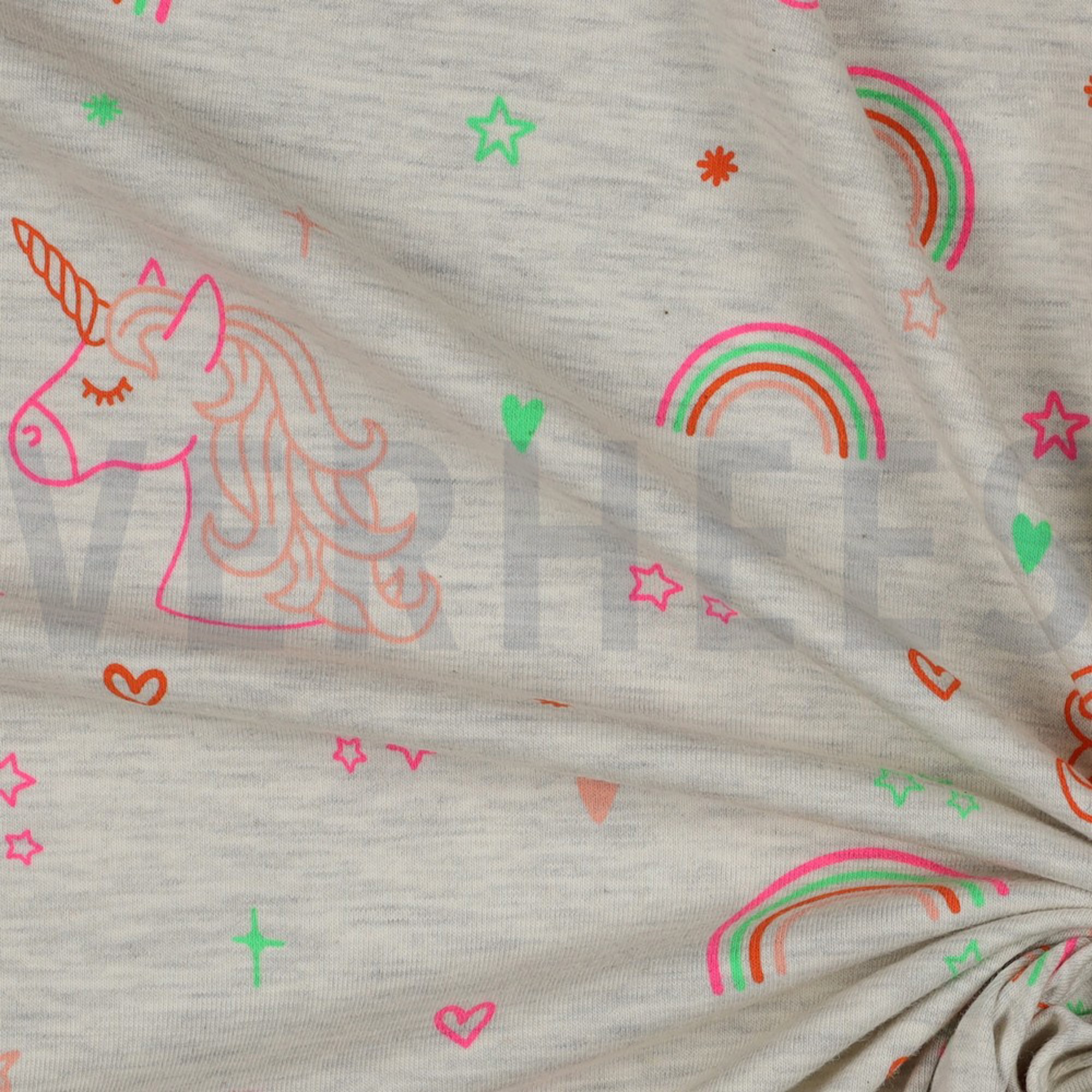 JERSEY MELANGE NEON UNICORN ECRU MELANGE (high resolution) #3
