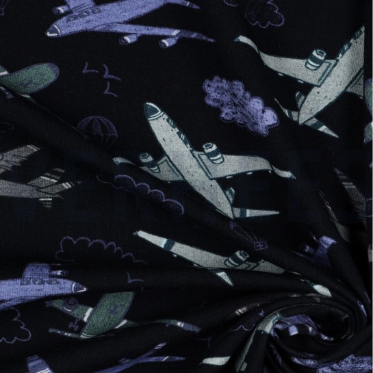 JERSEY DIGITAAL VLIEGTUIGEN MARINEBLAUW #7