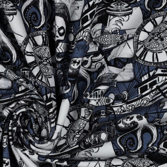 JERSEY DIGITAL CRÂNES BLEU #7