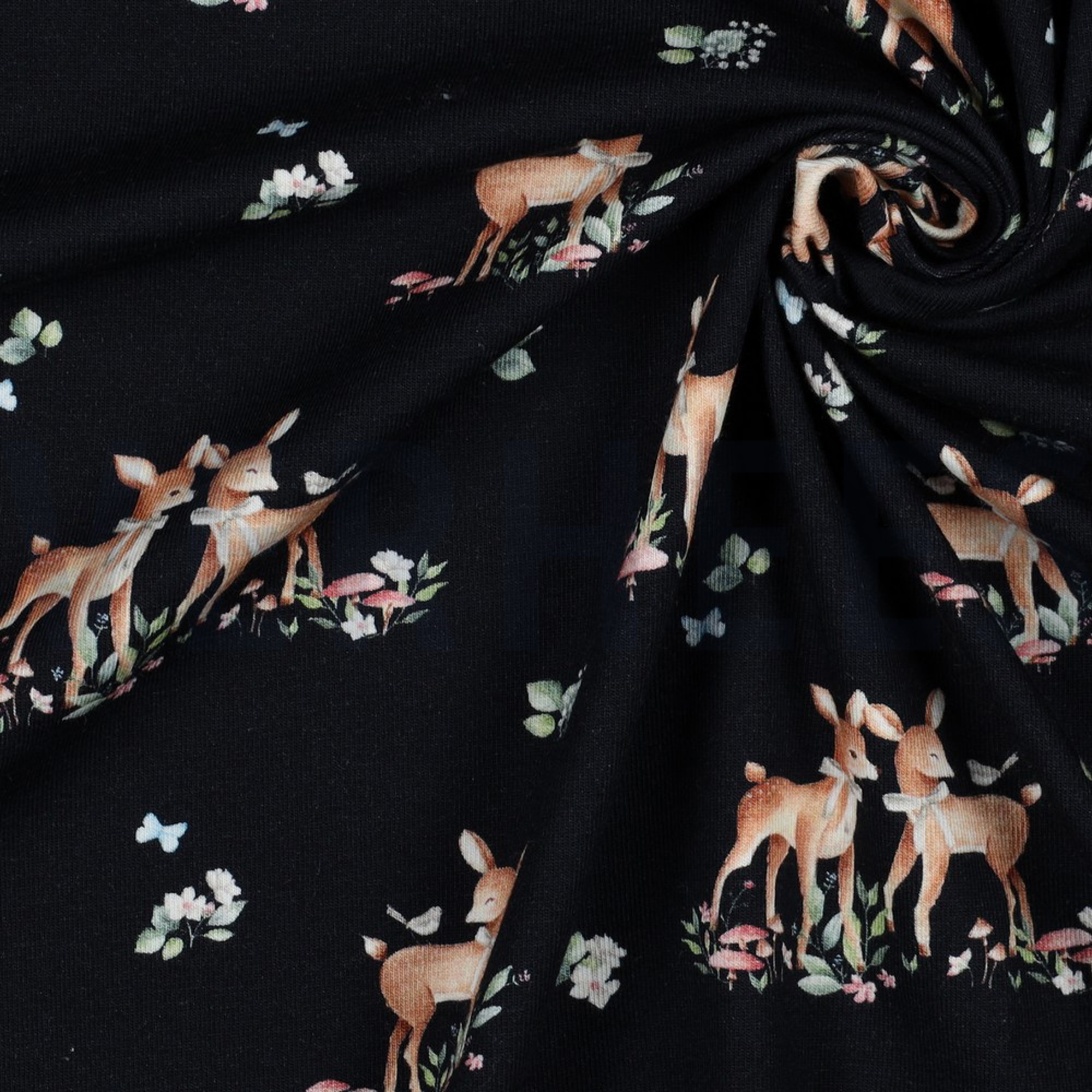JERSEY GOTS DIGITAL DEER NAVY (high resolution) #3