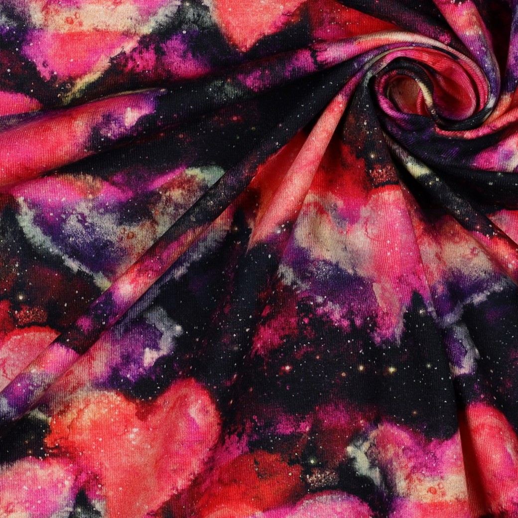 JERSEY DIGITAL NEON HEARTS NAVY / CORAL #3