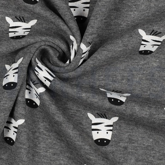 ALPENFLEECE ZEBRA GRAU MELIERT #7