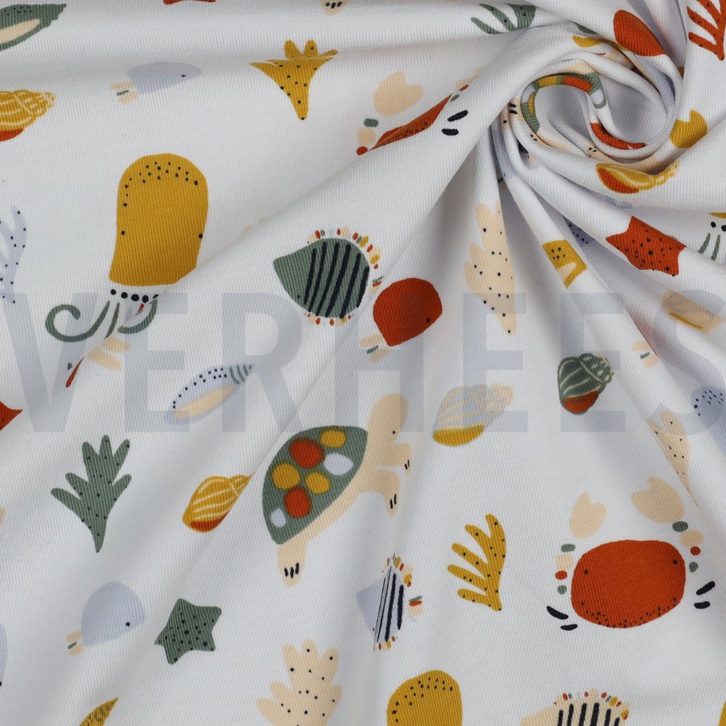 JERSEY OCEAN ANIMALS WHITE #3