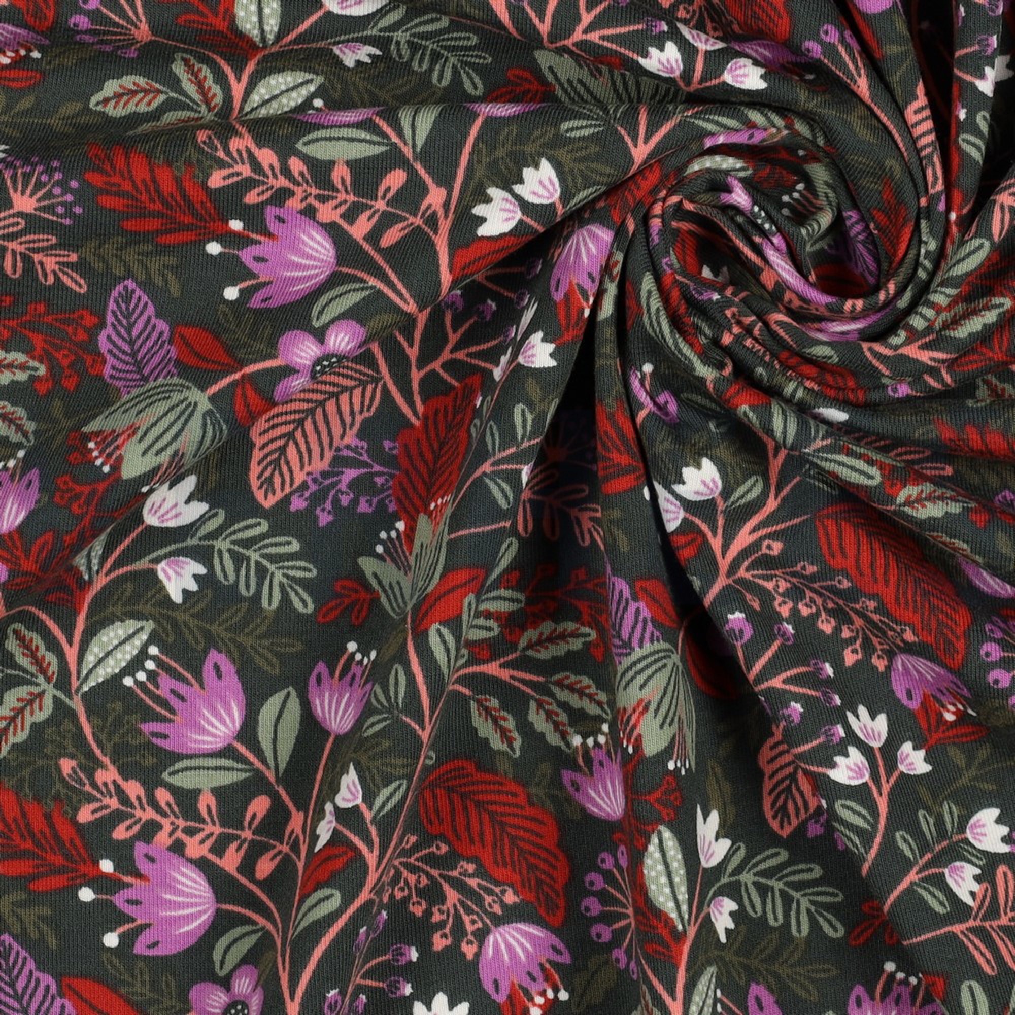 JERSEY FLOWERS ARMY GREEN (high resolution) #3
