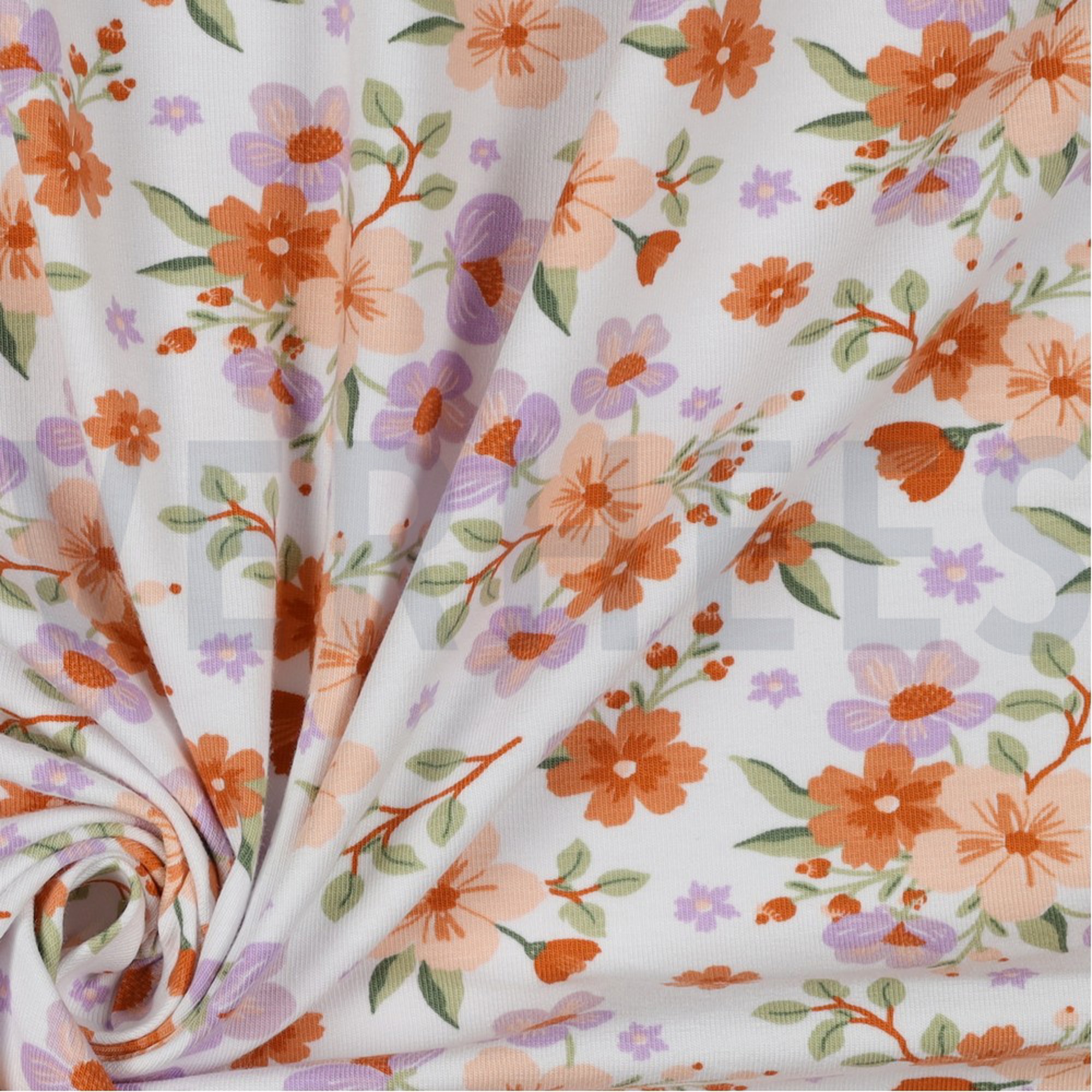 JERSEY GOTS FLOWERS WHITE (high resolution) #3