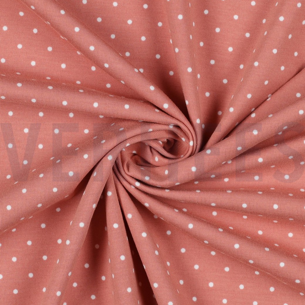 JERSEY DOTS DARK SALMON #3