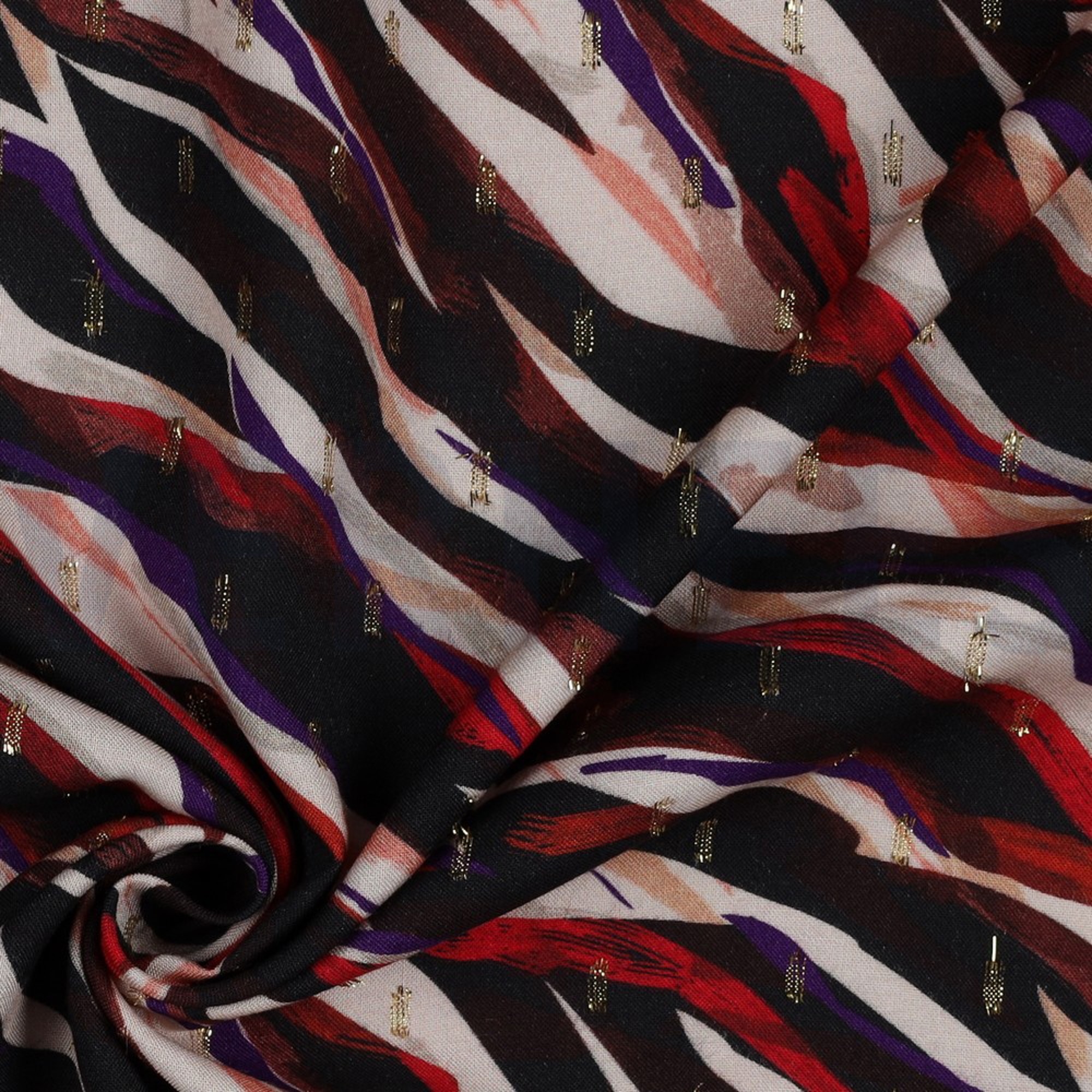 VISCOSE LUREX DIGITAL ANIMAL SKIN BLACK / PURPLE (high resolution) #3
