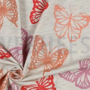 JERSEY MELANGE GLITTER BUTTERFLIES ECRU MELANGE (thumbnail) #3