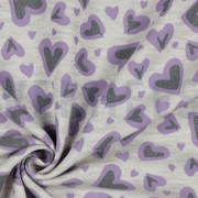 SWEAT MELANGE GLITTER LEOPARD HEARTS ECRU MELANGE (thumbnail) #3