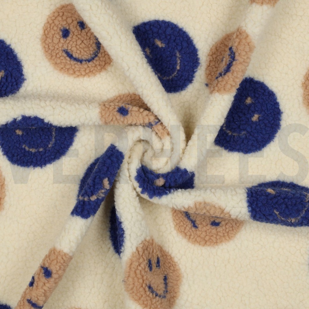 TEDDY JACQUARD HAPPY FACES ECRU #3
