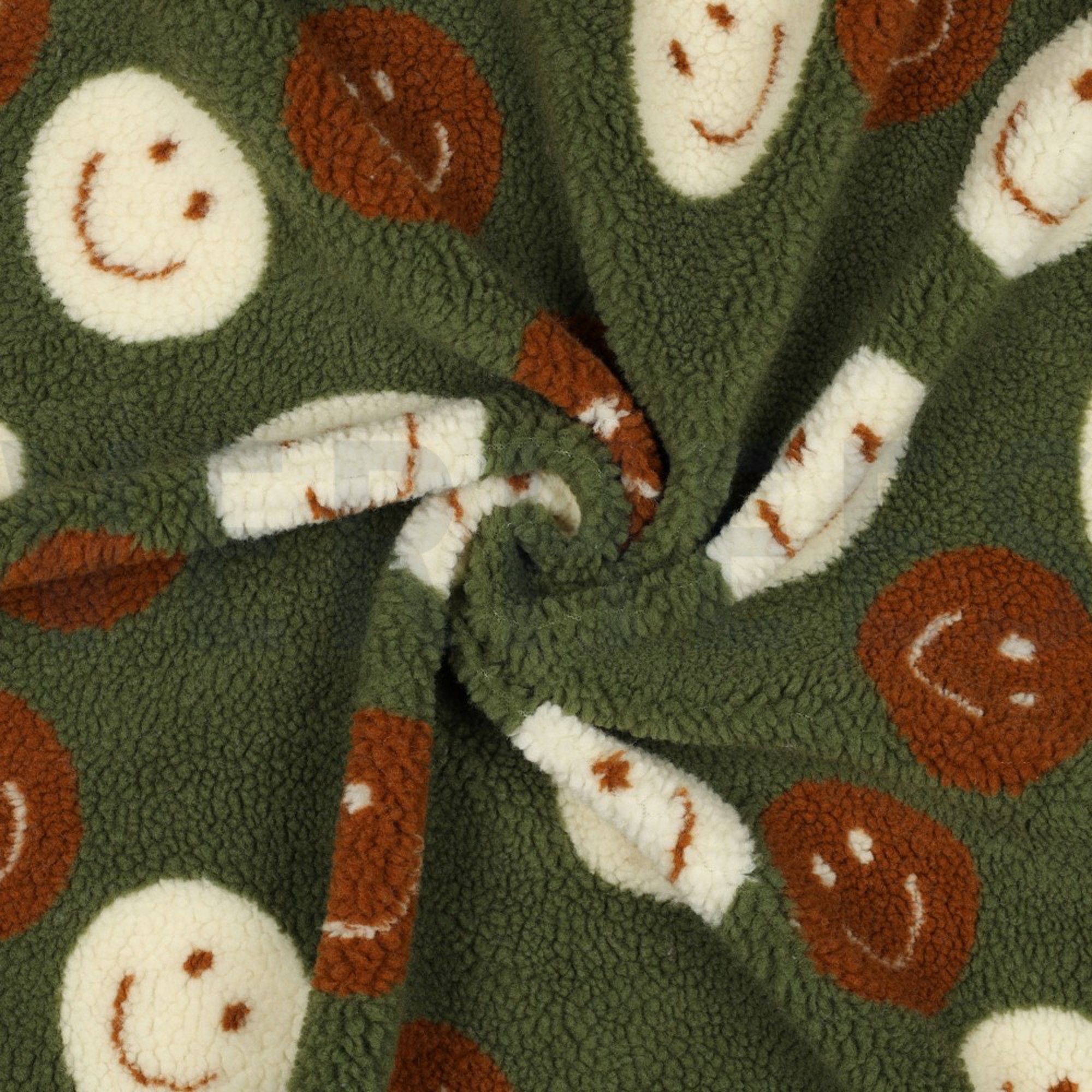 TEDDY JACQUARD HAPPY FACES GREEN (high resolution) #3