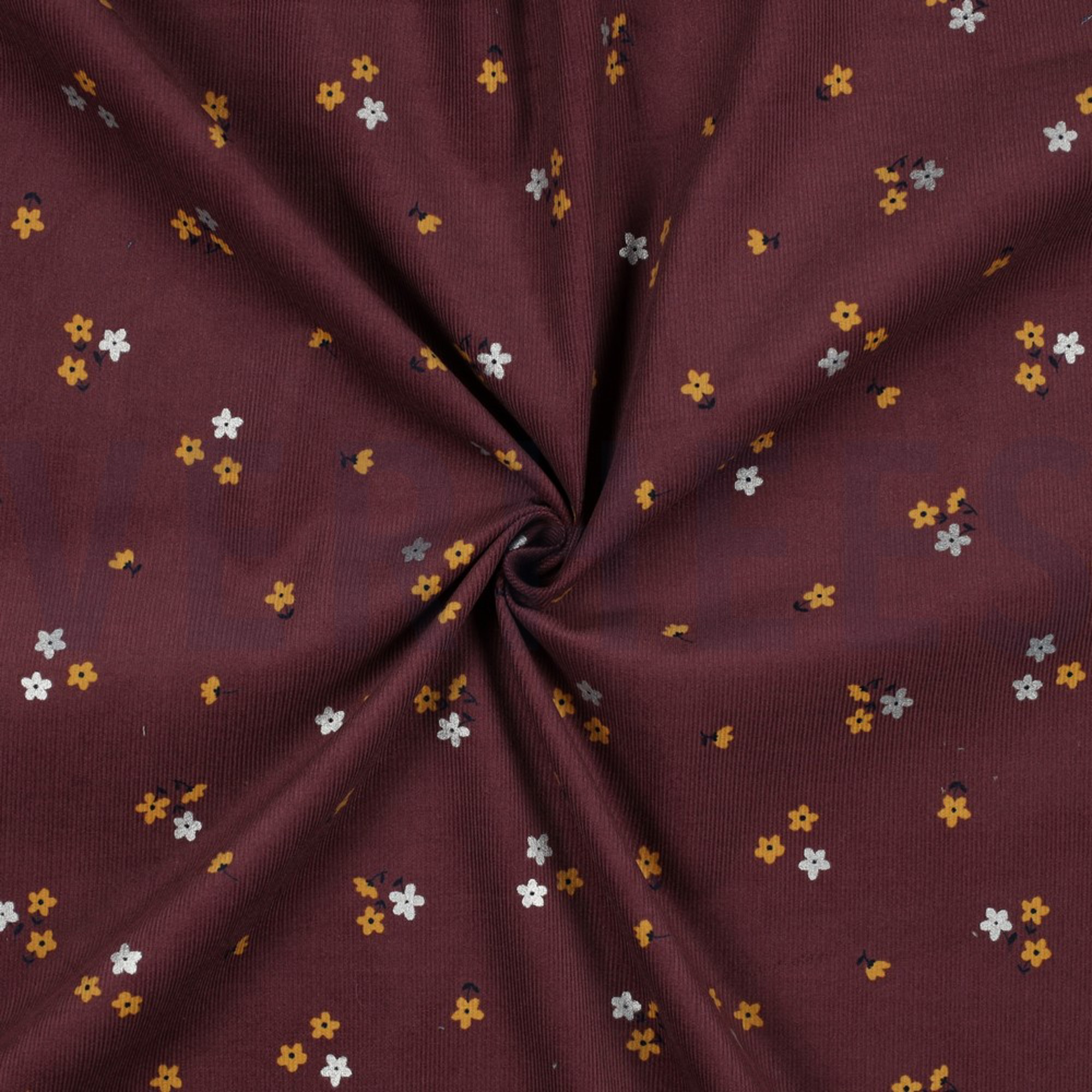 BABYCORD GLITTER FLOWERS MULBERRY (high resolution) #3