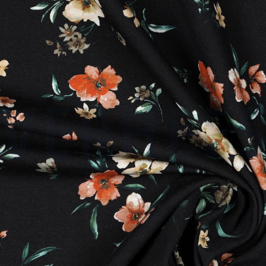 SWEAT DIGITAL FLOWERS BLACK #7