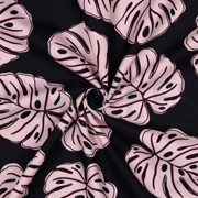 CANVAS MONSTERA LEAVES NAVY (thumbnail) #3