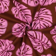 CANVAS MONSTERA LEAVES BROWN (thumbnail) #3