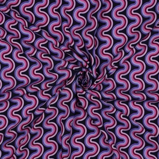 VISCOSE RADIANCE GEOMETRIC PURPLE #7