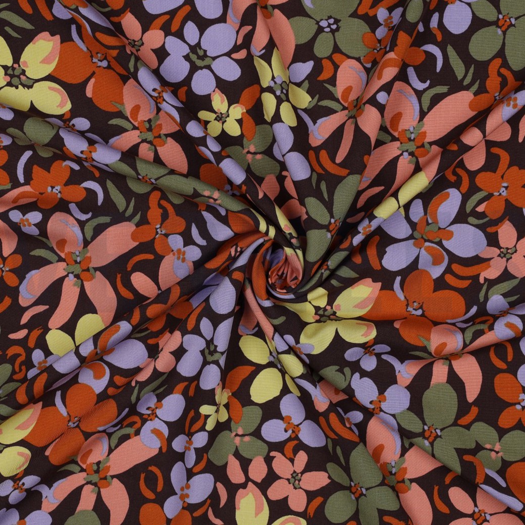 RADIANCE FLOWERS DARK BROWN #3