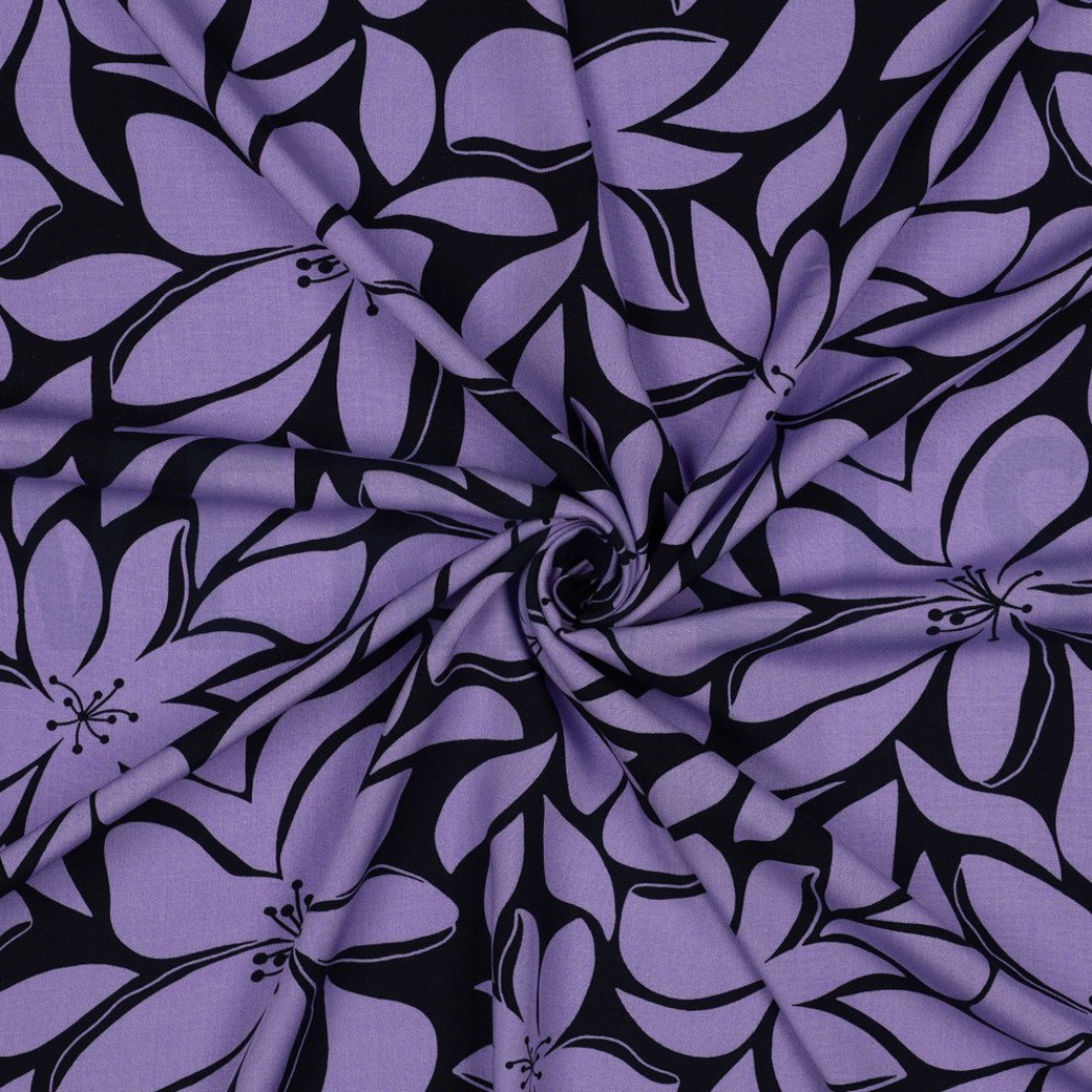 RADIANCE FLOWERS NAVY/ LILAC #3