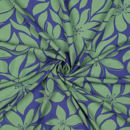 VISCOSE RADIANCE FLOWERS GREEN #7