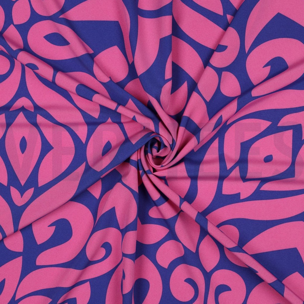 MAGNOLIA STRETCH ABSTRACT COBALT #3