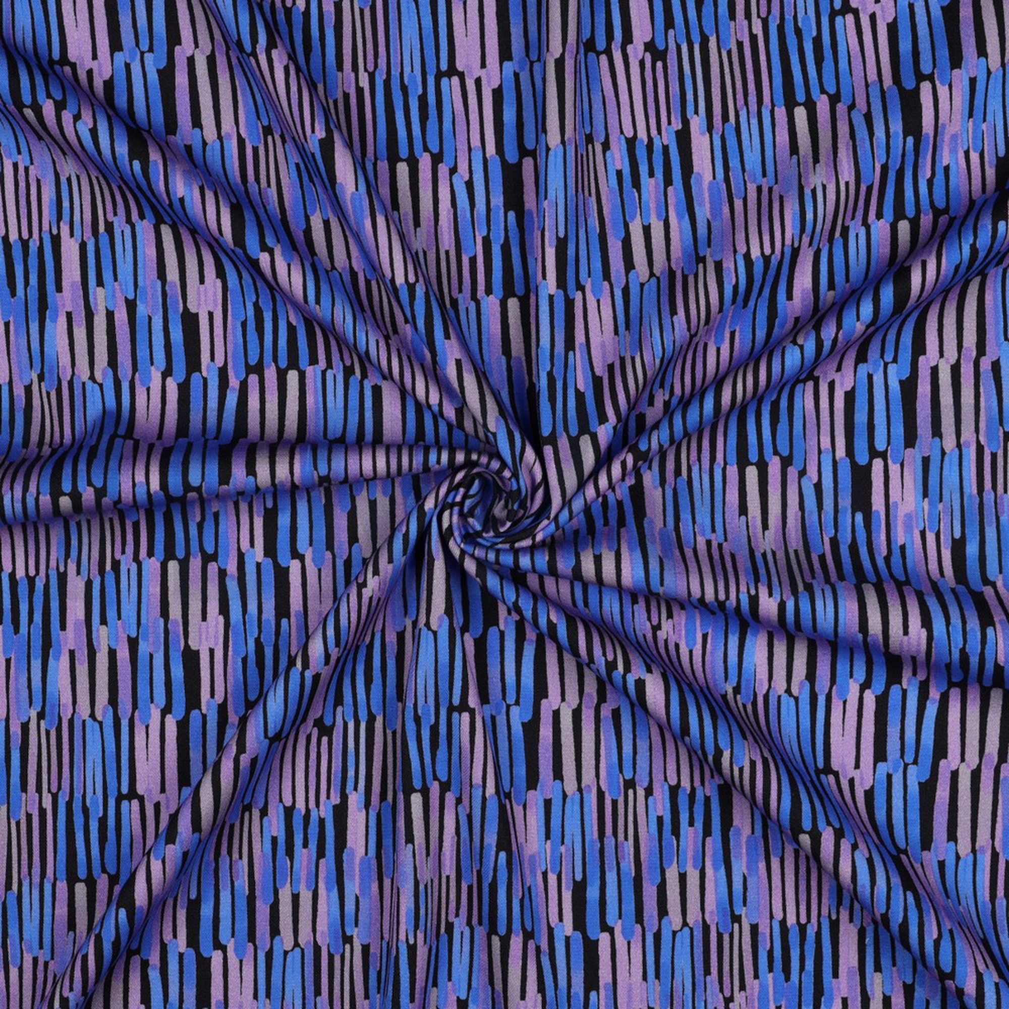 ROSELLA STRETCH DIGITAL STRIPES BLACK (high resolution) #3