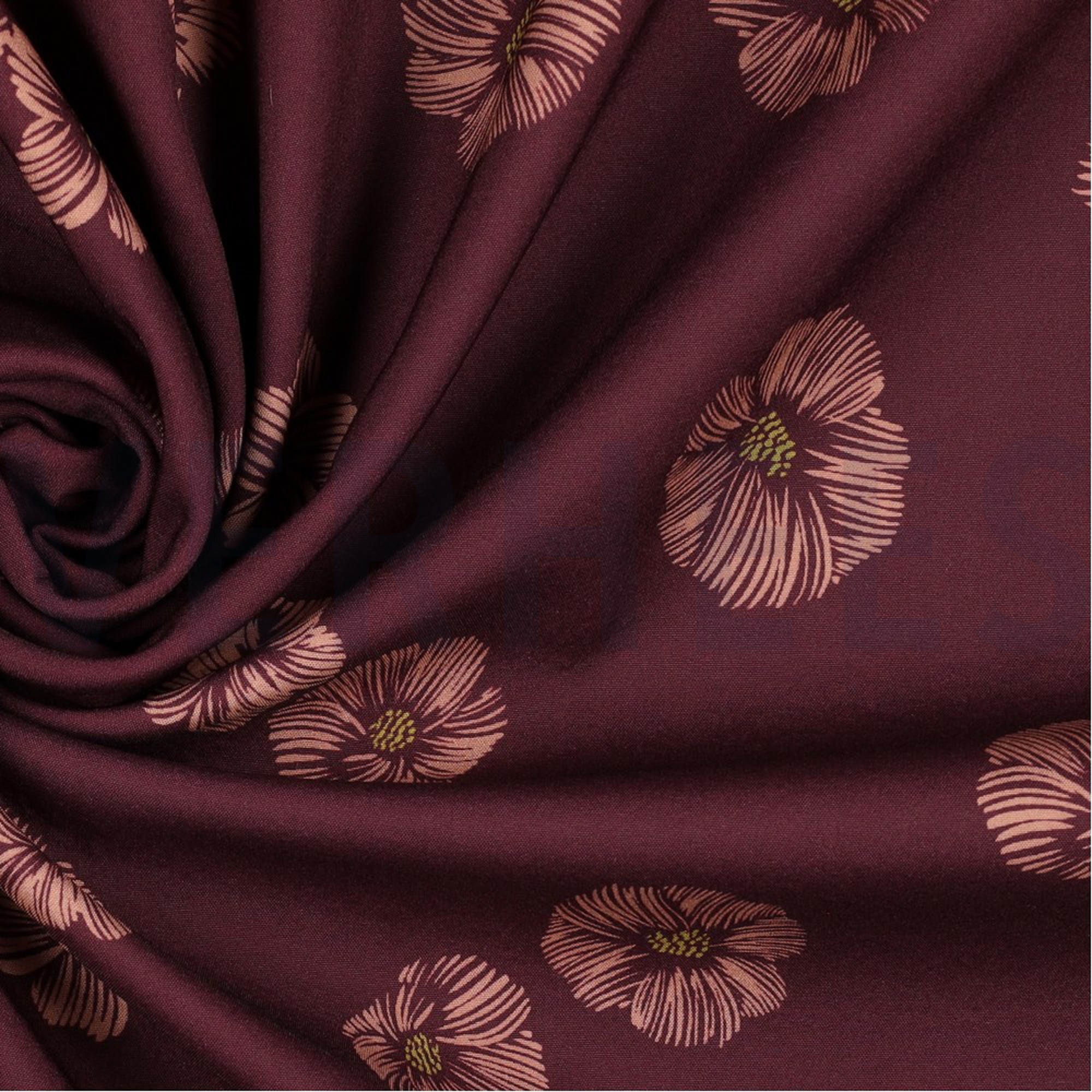 SOFTSHELL DIGITAL FLOWERS AUBERGINE (high resolution) #3