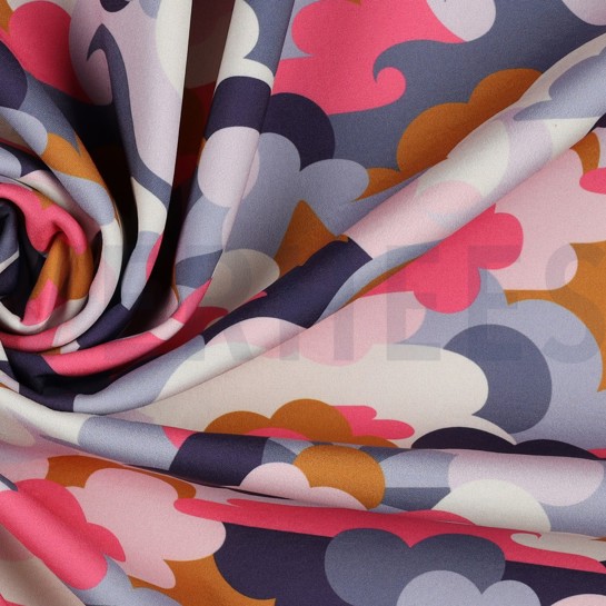 SOFTSHELL DIGITAAL WOLKEN LICHT LILA #7