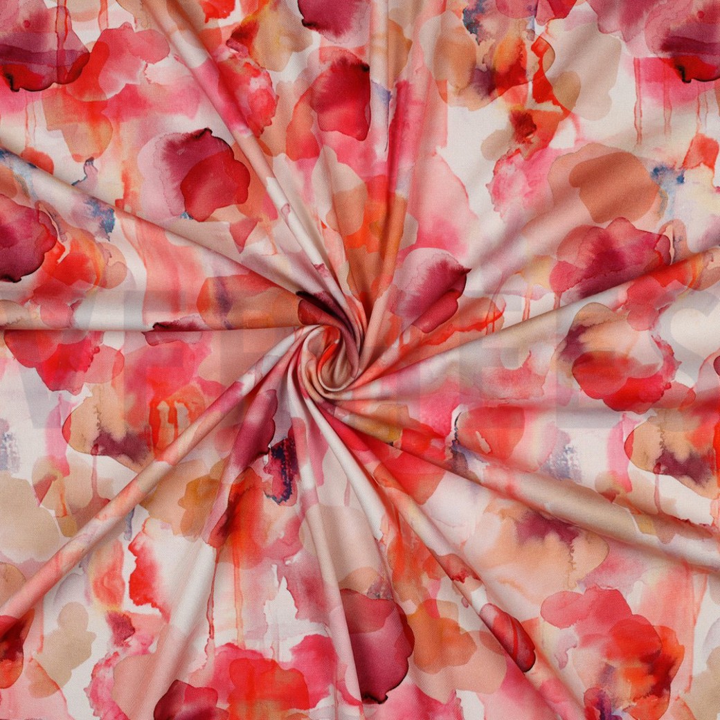 ROSELLA STRETCH DIGITAL ABSTRACT PINK #3