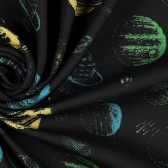 SOFTSHELL DIGITAL SPACE BLACK / YELLOW #7