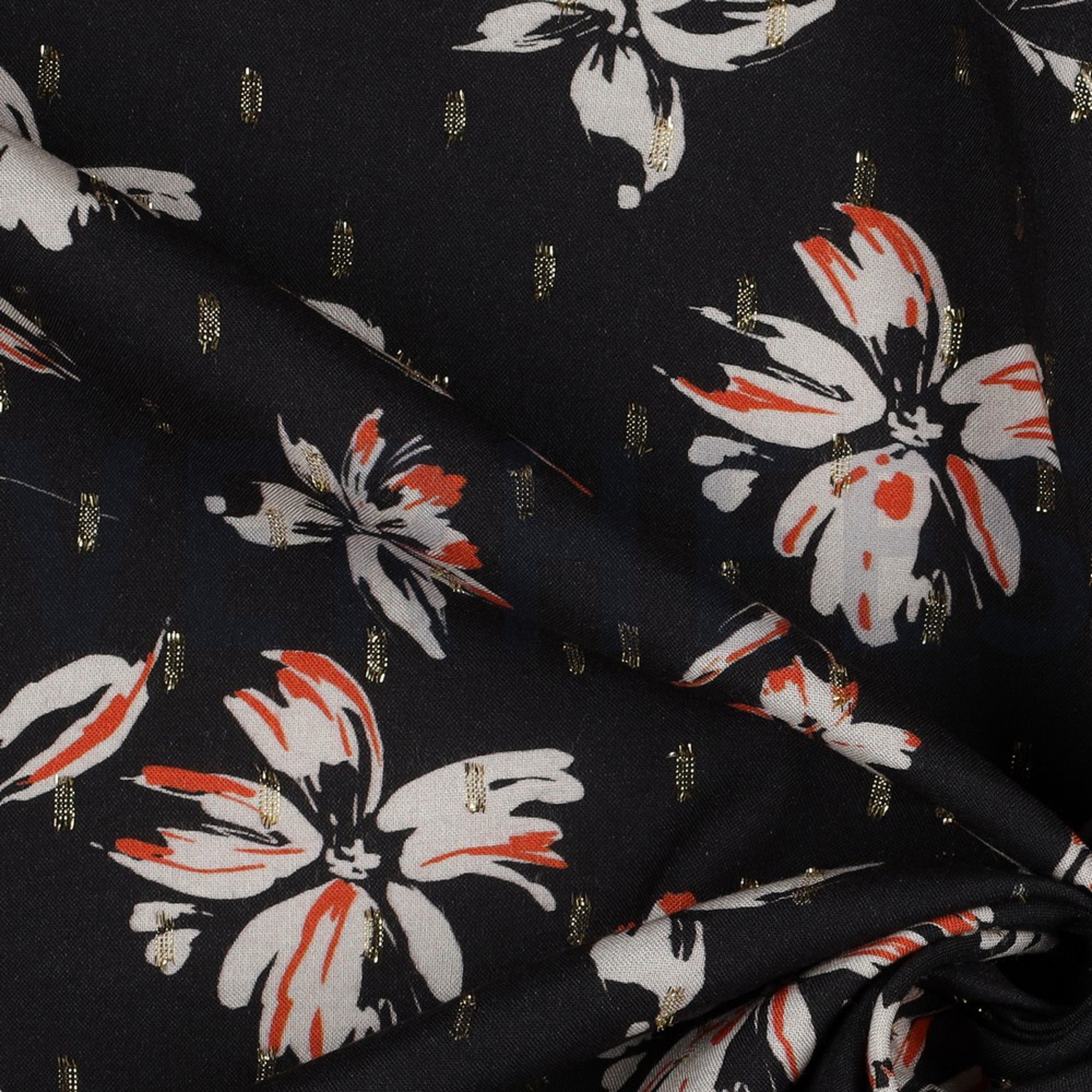 VISCOSE LUREX FLOWERS BLACK (high resolution) #3