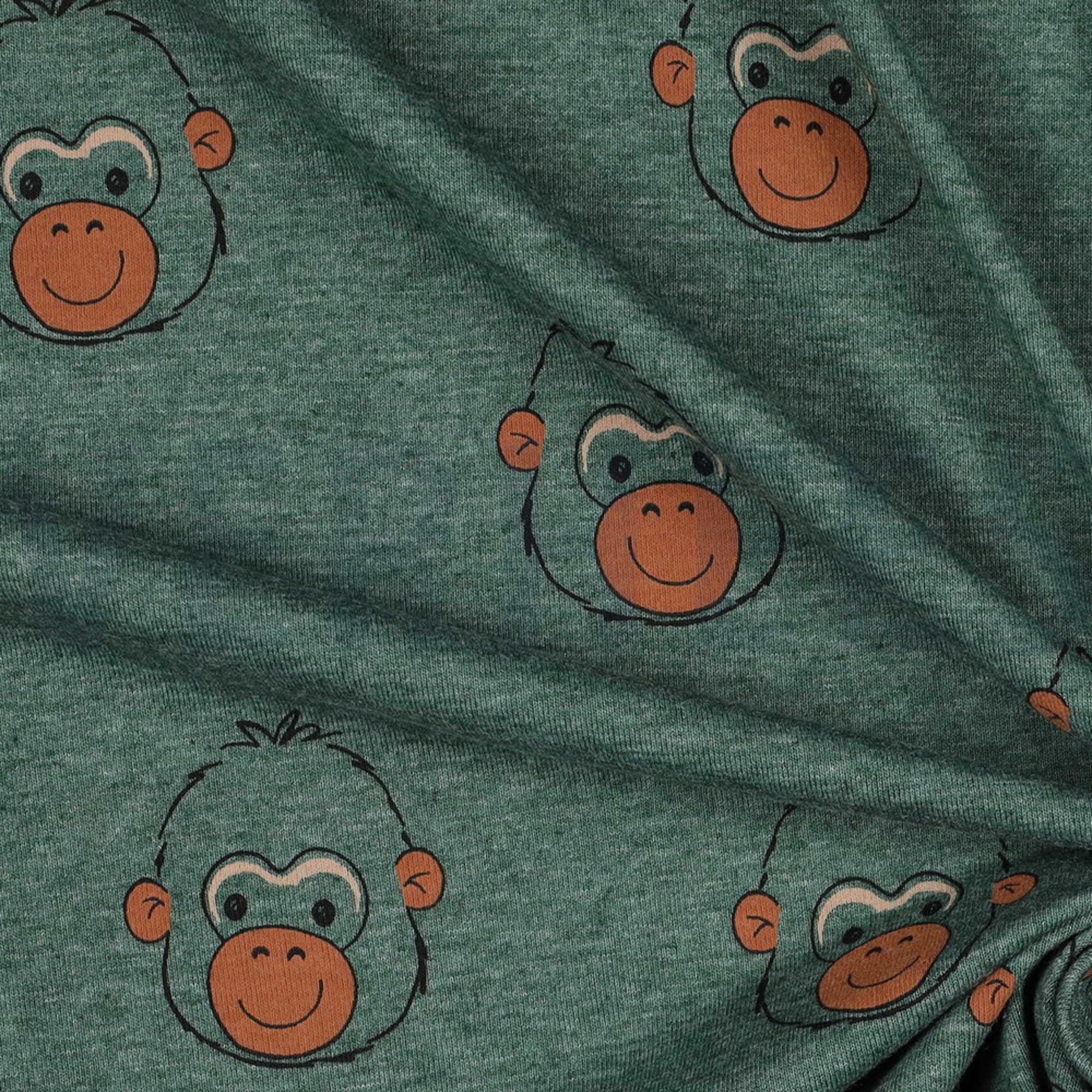 JERSEY MELANGE MONKEY DARK GREEN (high resolution) #3