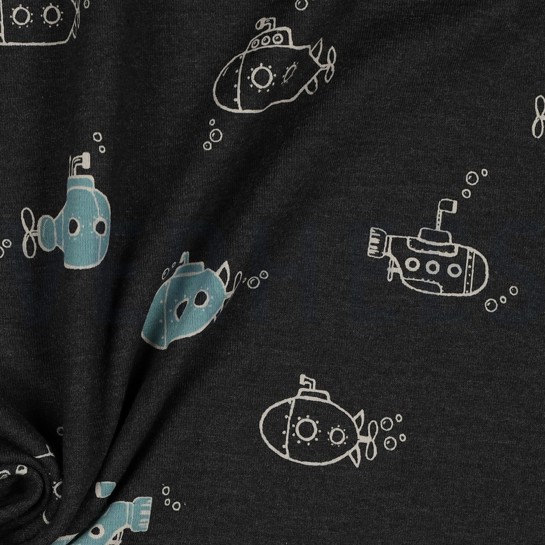 JERSEY MELANGE U-BOOT ANTHRAZIT #7