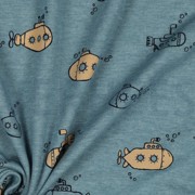 JERSEY MELANGE SUBMARINE SMOKE BLUE (thumbnail) #3