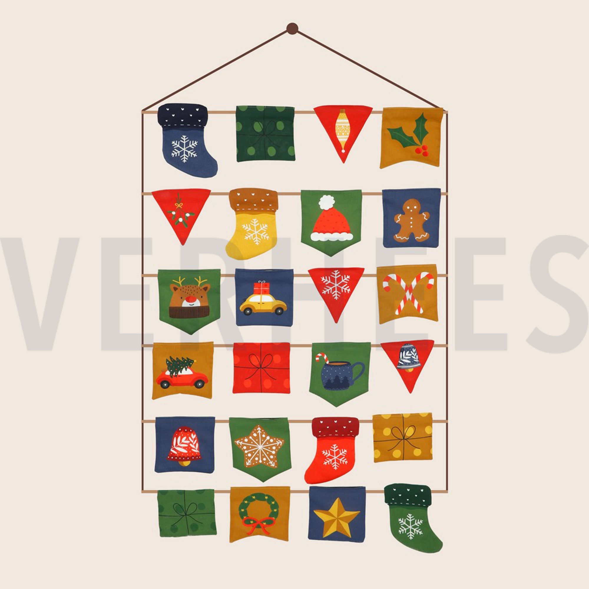POPLIN DIGITAL ADVENT CALENDAR PANEL NAVY (high resolution) #3