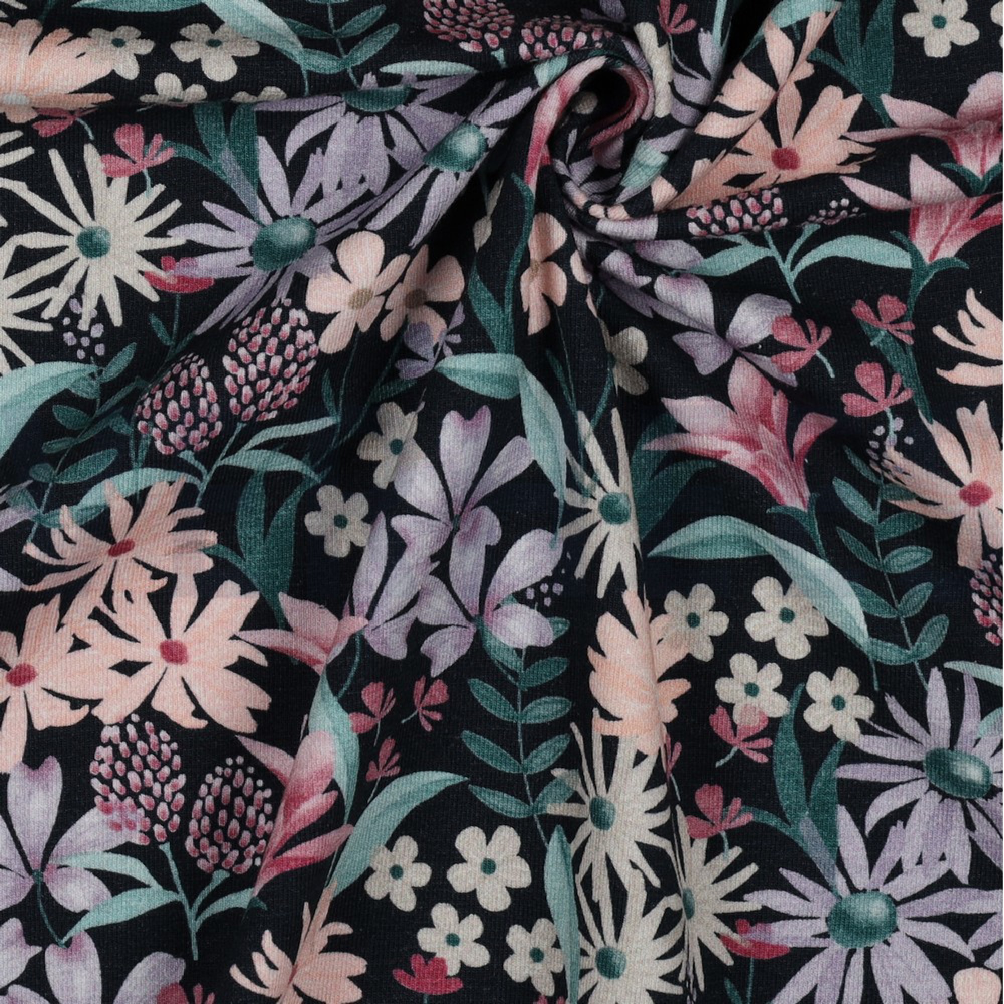 JERSEY DIGITAL FLOWERS NAVY (high resolution) #3