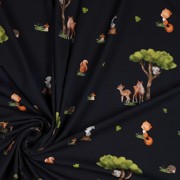 JERSEY DIGITAL FOREST ANIMALS NAVY (thumbnail) #3