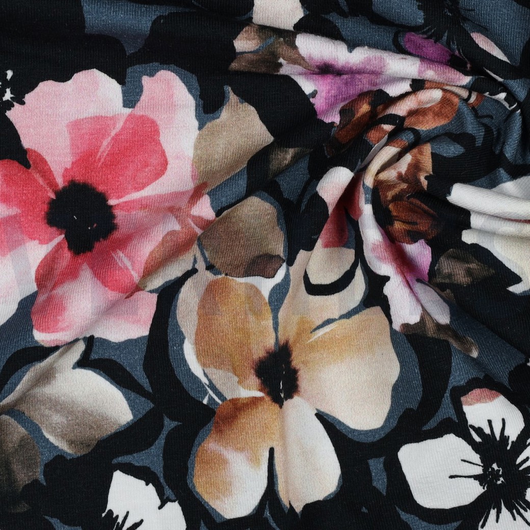 JERSEY DIGITAL FLOWERS JEANS #3