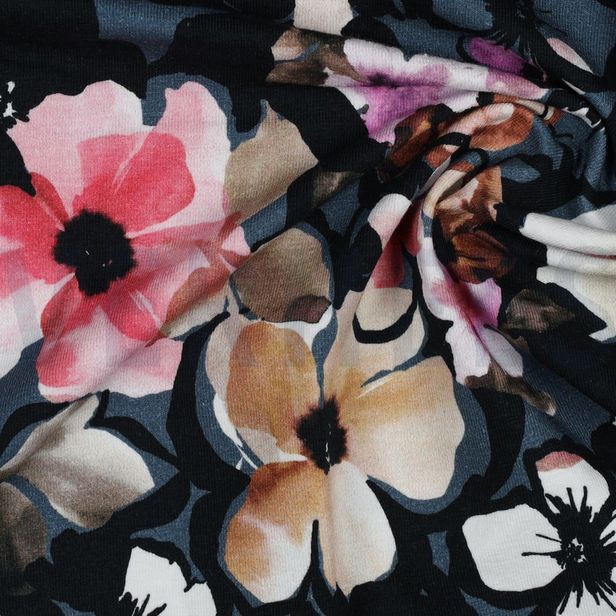 JERSEY DIGITAL FLOWERS JEANS (high resolution) #3