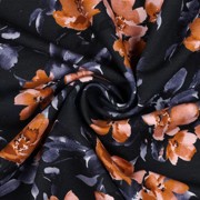 FRENCH TERRY DIGITAL FLOWERS NAVY (thumbnail) #3