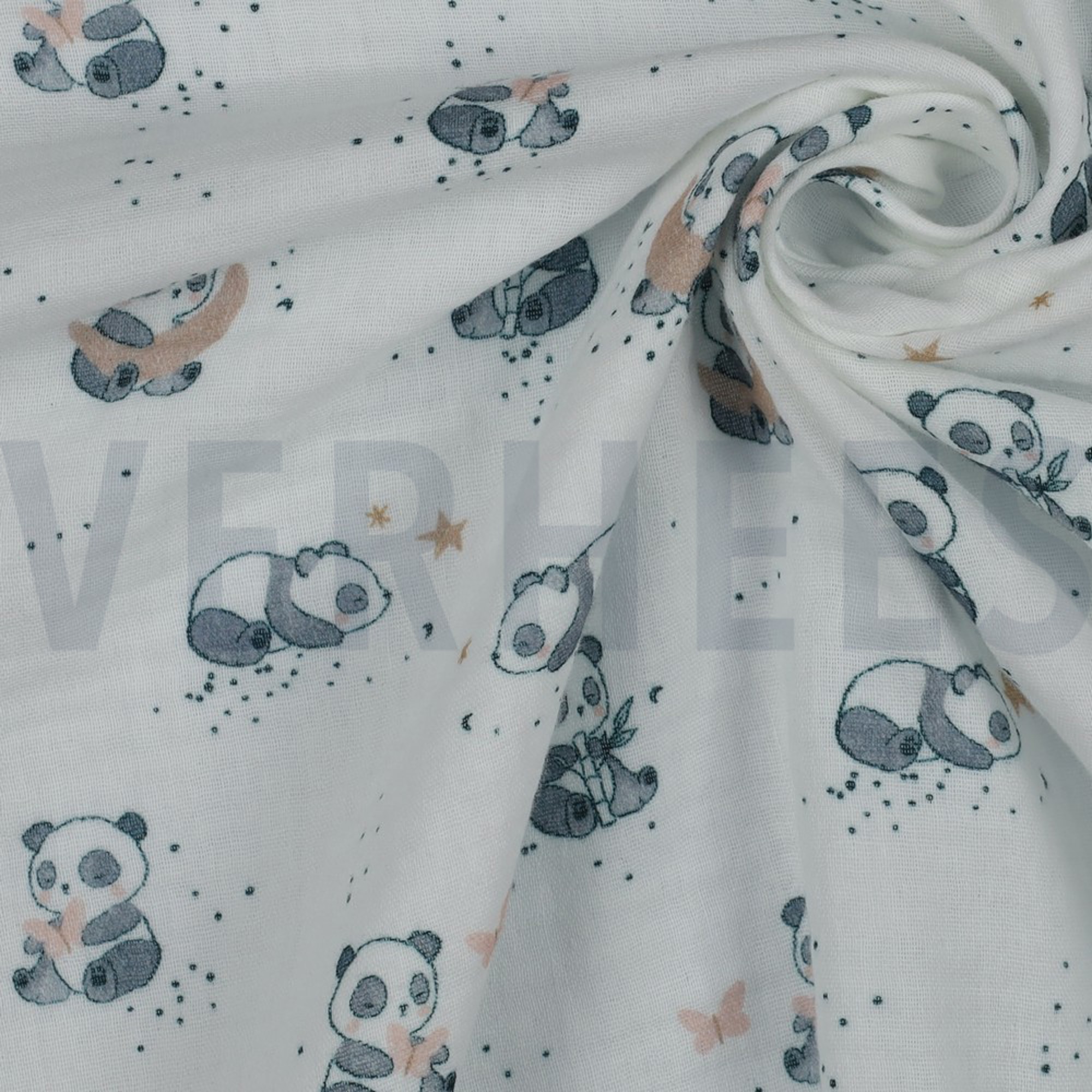 DOUBLE GAUZE DIGITAL PANDA WHITE (high resolution) #3