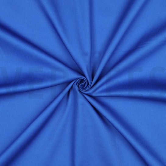 COTON SATIN STRETCH BLEU COBALT #7