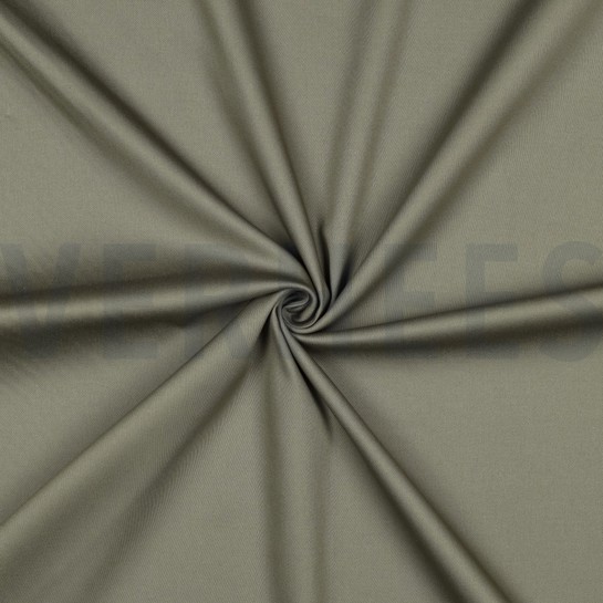 BAUMWOLLE SATIN STRETCH ARMEEGRÜN #7