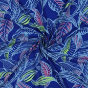 LENZING™ ECOVERO™ LEAVES COBALT (thumbnail) #3