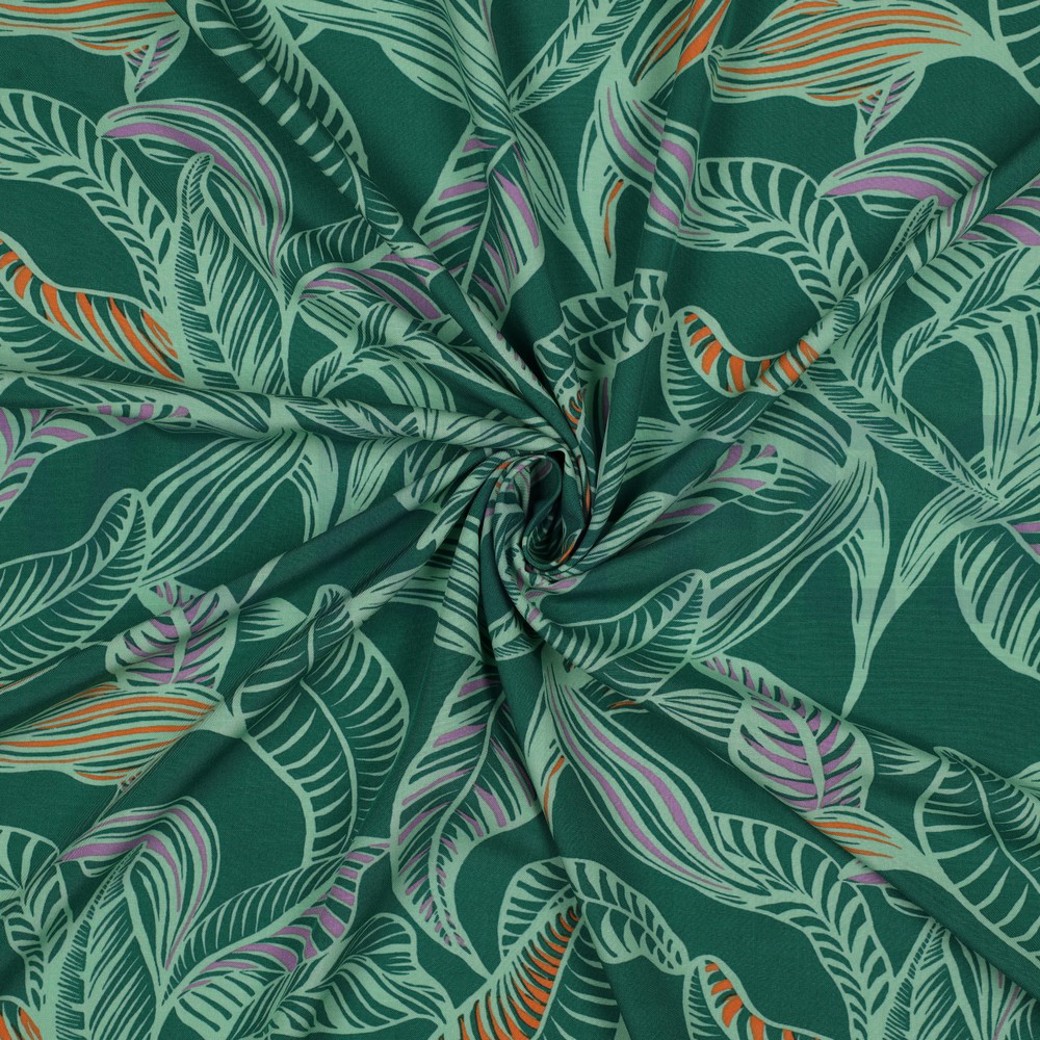 LENZING™ ECOVERO™ LEAVES GREEN #3
