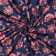 COTTON SATIN FLOWERS BLUE (thumbnail) #3