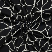 COTTON SATIN FLOWERS BLACK (thumbnail) #3