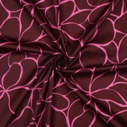 COTTON SATIN FLOWERS BORDEAUX (thumbnail) #3