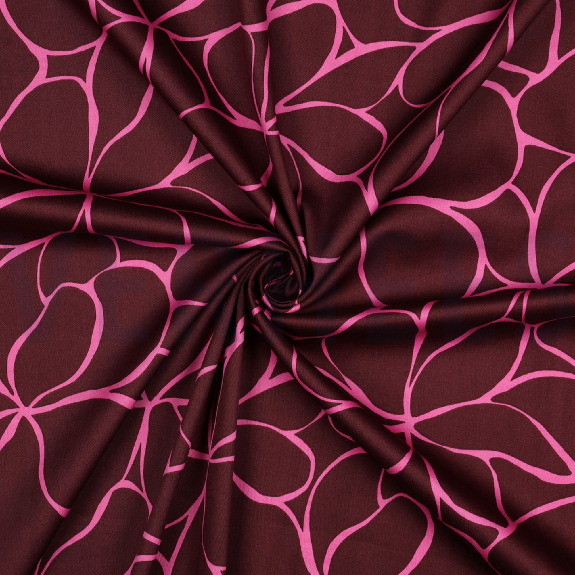 COTTON SATIN FLOWERS BORDEAUX (high resolution) #3